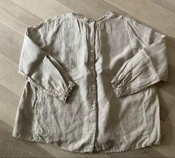 nest Robe 린넨 스탠드프릴 블라우스