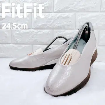 FitFit 펌프스 24.5cm A- 새상품급 그레이 베이지