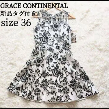 [택 포함 새상품] GRACE CONTINENTAL 튤 플라워 원피스