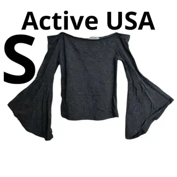 Active USA [ S ] 오프숄더 상의 그레이