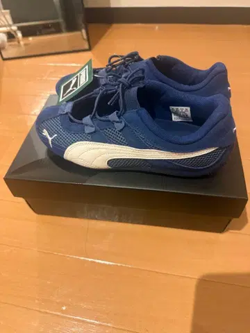 24.5cm 푸마 스피드캣 파랑 미사용 새상품