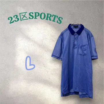 23구 SPORTS 온워드 카시야마 블루 자수 피케 셔츠 골프웨어 L