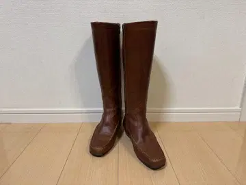 REGAL 리갈 천연 가죽 롱 부츠 브라운 22.5cm