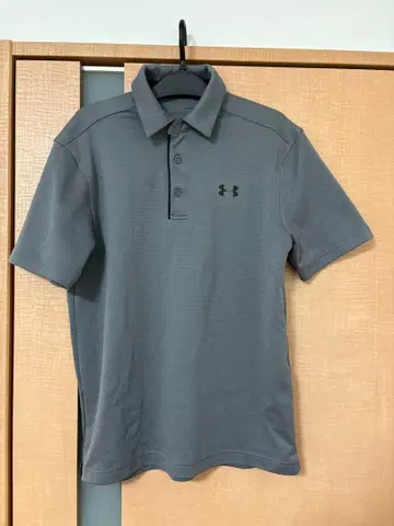 Under Armour HeatGear 그레이 피케 셔츠 S