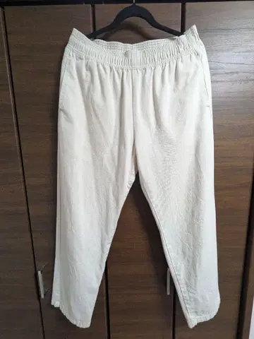 아이보리 이지 팬츠 허리밴딩