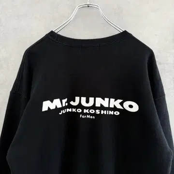 90s 일본제 Mr.JUNKO 미스터 준코 맨투맨 M 블랙