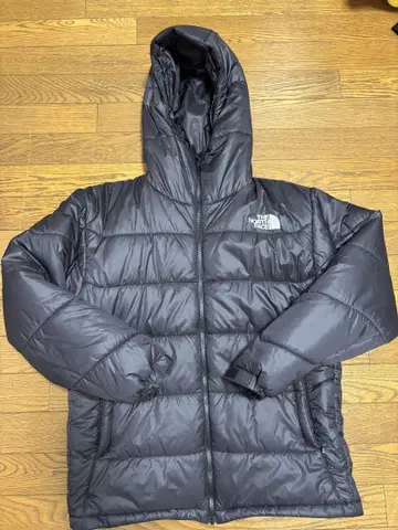 The North Face 후드 부착 다운 자켓 블랙
