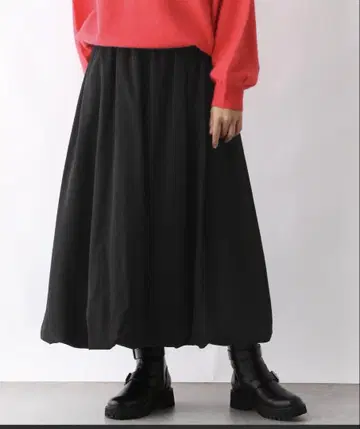 렙심 벌룬 스커트 블랙