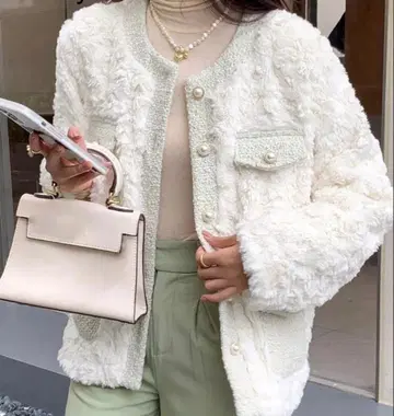 SHEIN 아우터 보아 자켓