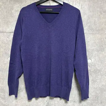 BANANA REPUBLIC 보라색 V넥 스웨터 M