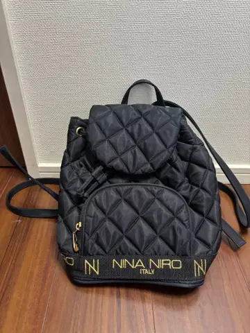 NINA NIRO 퀼팅 백 블랙
