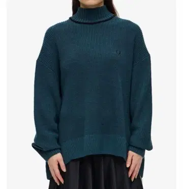 Fishtail Hem Mock Neck Jumper