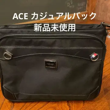 ACE 블랙 캐주얼 백
