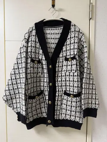 otte 한국 스타일 트위드 가디건 프리 사이즈