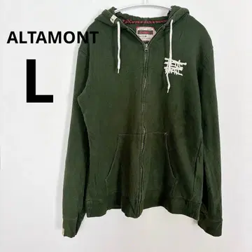ALTAMONT 다크 그린 집업 후드티 [ L 사이즈 ] 따뜻한