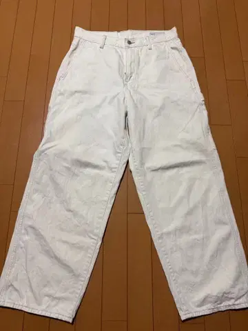 GAP 슈퍼 배기 페인터 데님 29 x 30 화이트