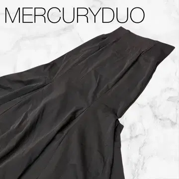 [ 머큐리 듀오 ] 하의 스커트 블랙 머메이드 스커트 심플 무지