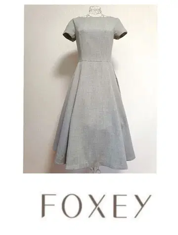 FOXEY 폭시 롱 원피스 그레이 38