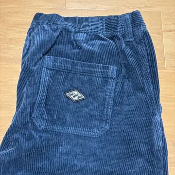 BILLABONG 네이비 코듀로이 와이드 팬츠