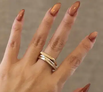 요건 레일 골드 실버 레이어드 반지 심플한 디자인 15호 18호