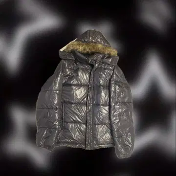 퍼 다운 그레이 광택 y2k 그런지 헤이세이 archive 갸루