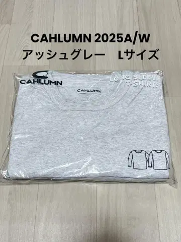 CAHLUN 애쉬 그레이 롱 슬리브 T셔츠 L 팩t