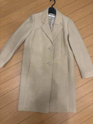 MOUSSY 베이지 체스터 코트