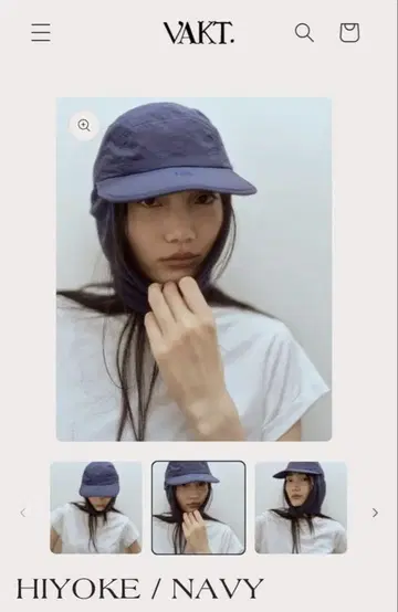 VAKT. HIYOKE 네이비 캡