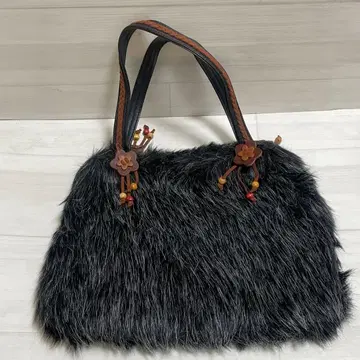 미사용품 상당히 오래된 레스트로즈 토트백 모헤어 정가 9800엔