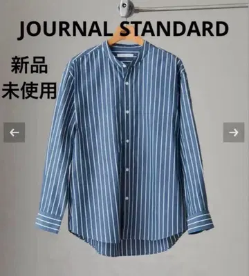 [ 미사용 새상품 ] PATTERN 밴드 카라 셔츠 저널 스탠다드