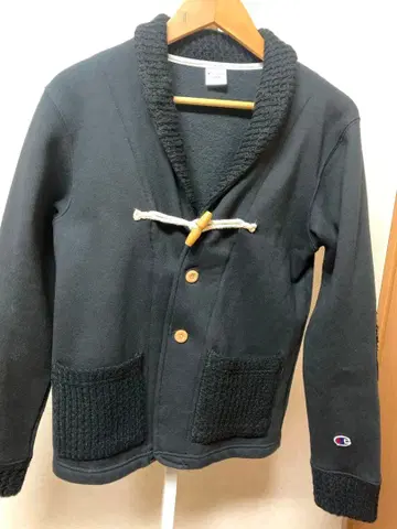 Champion 블랙 가디건 L