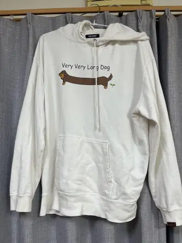 스시라멘 리쿠 후드티 강아지 화이트 M VeryVeryLongDog