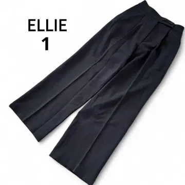 ELLIE 엘리 캐주얼 팬츠 센터 프레스 백 밴딩 S 네이비