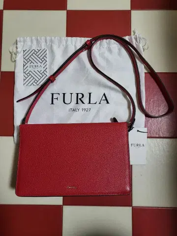 FURLA 레드 숄더백