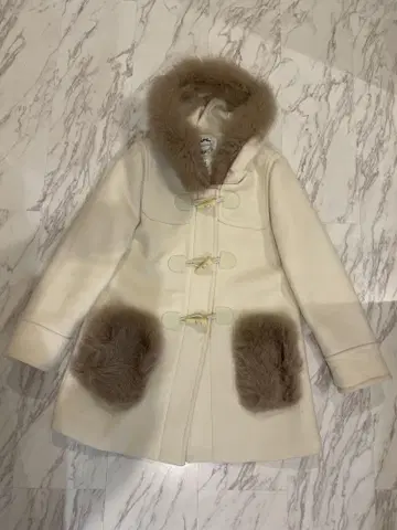 [ 한정판 가격 인하 ] 리랜드트루 더플 코트 포켓 퍼 사이즈 2