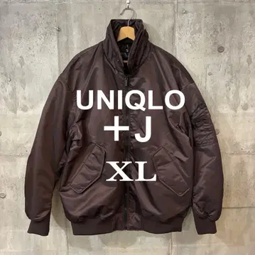 새상품급 UNIQLO+J 다운 자켓 MA1 사이즈 표기 XL