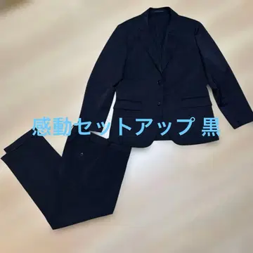 [새상품급] UNIQLO 감동 자켓 감동 팬츠 S 블랙 셋업