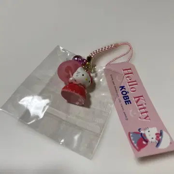 헬로키티 매달이 스트랩 고베 한정판 2001년산 산리오 레어