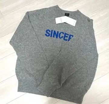 [spick&span] 그레이 긴팔 니트 프리 사이즈
