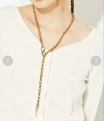 X-girl HOOK CHAIN NECKLACE 골드