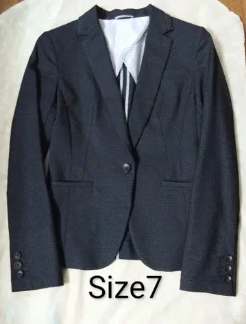 체크 무늬 비즈니스 자켓 Size 7