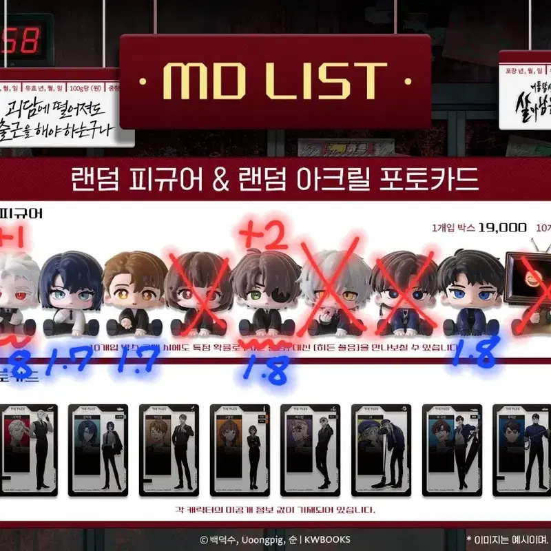 괴담출근 괴출 모두앉아피규어 분철합니다