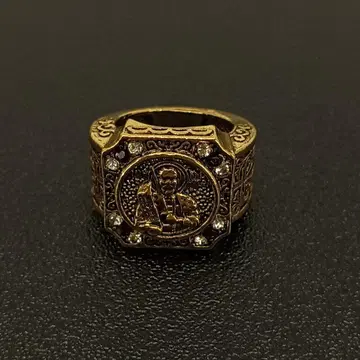 빈티지 골드 금 지르코니아 반지 반지 앤티크 12호