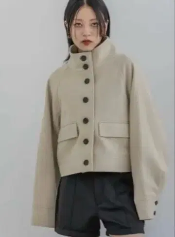 JEANASIS 스탠드 카라 숏코트 가을/겨울
