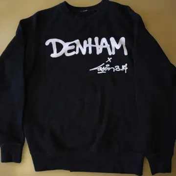 DENHAM 그래픽 맨투맨 블랙 XS (SS)