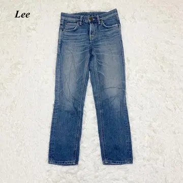 Lee 빈티지 가공 테이퍼드 데님 팬츠 XXS 블루