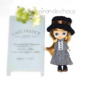 미니 브라이스 사이즈 OF: 작은 하운드투스 원피스 세트