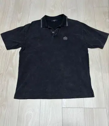 BEAMS 블랙 피케 셔츠