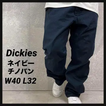 디키즈 네이비 치노 팬츠 워크 팬츠 구제 의류 W40 L32