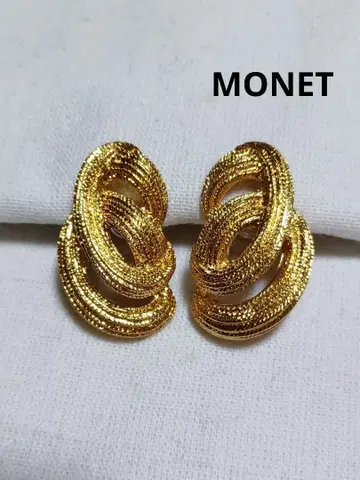 66v MONET 골드 로프 반지 골드 귀걸이 새상품